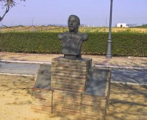 Archivo:Busto de Barrios en Palos de la Frontera, España