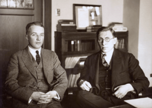Archivo:C. H. Best and F. G. Banting ca. 1924