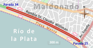 Archivo:Circuito en la Rambla Dr. Claudio Williman. Competencia organizada por el Club Ciclista Defensor (2015)