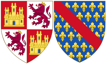Archivo:Coat of Arms of Blanca of Bourbon as Queen of Castile