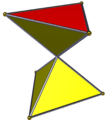 Crossed triangular prism