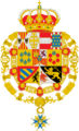 Escudo de Armas de Juan de Borbón con Toisón y Orden de Carlos III