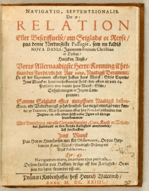 Archivo:Jens Munk voyage account (Navigatio Septentrionalis, 1624) - 1 title page
