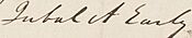 Jubal A. Early signature on 4 January 1841 (cropped).jpg