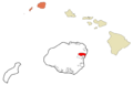 Kauai County Hawaii Incorporated and Unincorporated areas Kapaa Highlighted