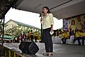 Leni Robredo in a Quezon City LP campaign rally