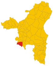 Map of comune of Meana Sardo (province of Nuoro, region Sardinia, Italy) - 2016.svg