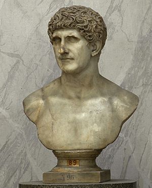Marcus Antonius marble bust in the Vatican Museums.jpg