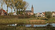 Ooij, de Sint-Hubertuskerk GM0282-12088 in dorpszicht IMG 7842 2020-11-07 10.59