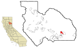 Plumas County California Incorporated and Unincorporated areas Lake Davis Highlighted.svg