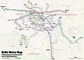 Rapid Transit Map of Delhi