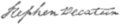 Signature of Stephen Decatur Jr