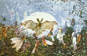 Archivo:"John Anster Fitzgerald, 'Fairy Hordes Attacking A Bat'" by sofi01