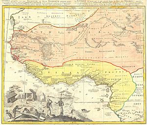 Archivo:1743 Homann Heirs Map of West Africa ( Slave Trade references ) "Guinea" - Geographicus - Aethiopia-hmhr-1743