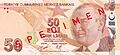 50 Türk Lirası front
