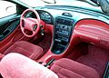 94MustangIntRed