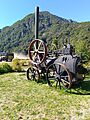 Antiguo locomóvil Marshall en Peulla. Región de Los Lagos. Chile