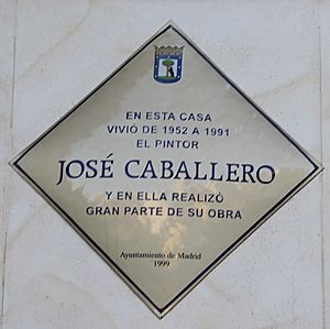 Archivo:Aquí vivió José Caballero (cropped)