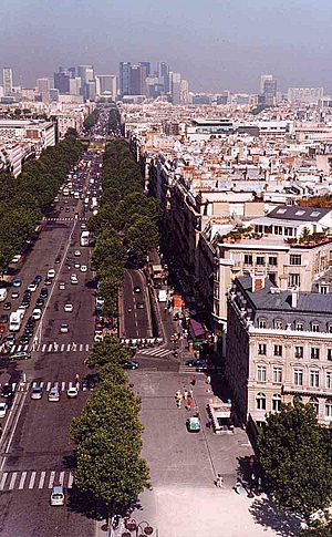 Archivo:Avenue de la Grande Armée, seen from the Arc de Triomphe, 2003