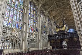Cambridge - King's Chapel - Interior