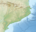 Catalonia relief location map