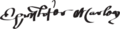 Christopher Marlowe Signature