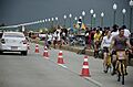 Ciclofaixa móvel no Cais José Estelita - Recife - Pernambuco - Brasil