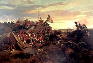Archivo:EL Lami - Storming of redoubt 10 during the Siege of Yorktown (1840)