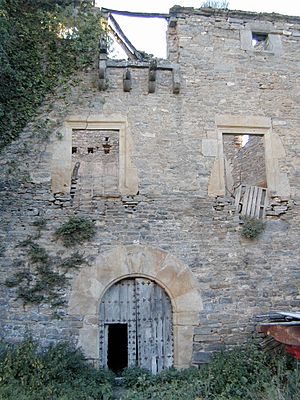 Archivo:Fachada principal del palacio en ruinas. Formigales