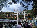 Gate of Vipassana Buddha Vihar and Aurangabad caves, and Ambedkar statue