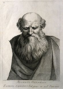 Gerosinus Nicomachus. Line engraving by D. Cunego, 1785, aft Wellcome V0004298.jpg