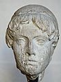 Head Omphalos Apollo Louvre Ma691
