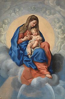 Archivo:La Virgen con el Niño en la Gloria