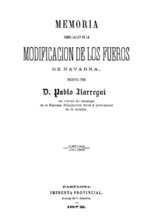 Archivo:Memoria sobre la Ley de la modificacion de los fueros de Navarra