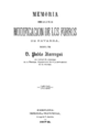 Memoria sobre la Ley de la modificacion de los fueros de Navarra