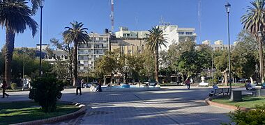 Plaza 25 de Mayo, ciudad de San Juan, prov. de San Juan, Argentina