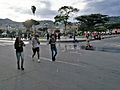 Plaza de Armas de Cajamarca pel carnaval de 2017