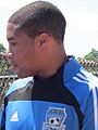 Ryan Johnson at Galaxy at Earthquakes 2010-08-21 1