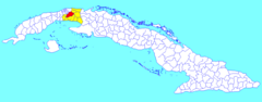 San José de las Lajas (Cuban municipal map).png
