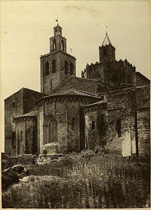 Archivo:Sant Cugat del Vallès (Heribert Mariezcurrena 1878)
