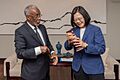 Somaliland Foreign Minister Hagi Mohamoud with Taiwan President Tsai Ing-wen