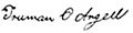 Truman O. Angell signature