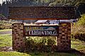 Welcome sign in Carbonado, Washington