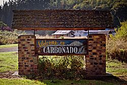 Welcome sign in Carbonado, Washington.jpg