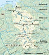 Weser Einzugsgebiet