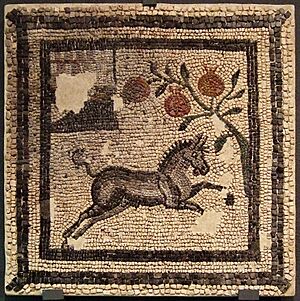 Archivo:Zaragoza - Museo - Villa Fortunatus - Mosaico febrero