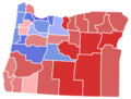 2020 United States Senate election in Oregon results map by county