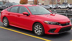 2022 Honda Civic LX Sedan, front right, 11-02-2022.jpg