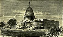 Grabado del Capitolio de Estados Unidos.