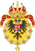 Coat of Arms of Joseph I, Holy Roman Emperor-Or shield variant.svg